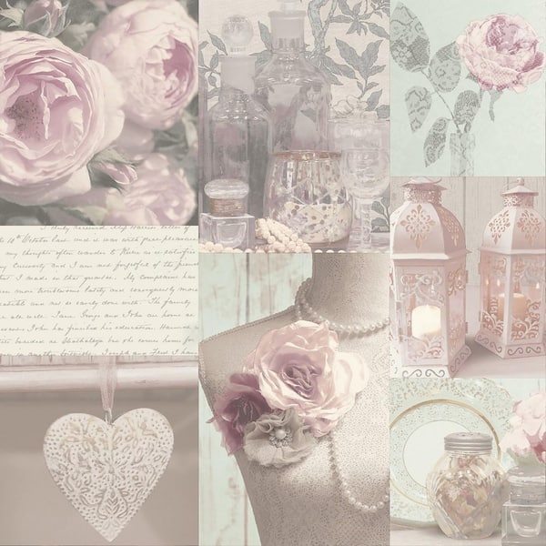 Arthouse Irene Blush Pink Charlotte College Wallpaper