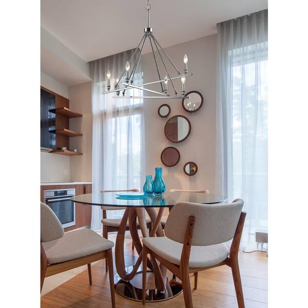 Golden Lighting Garvin 6-Light Rubbed Bronze Modern/Contemporary Chandelier