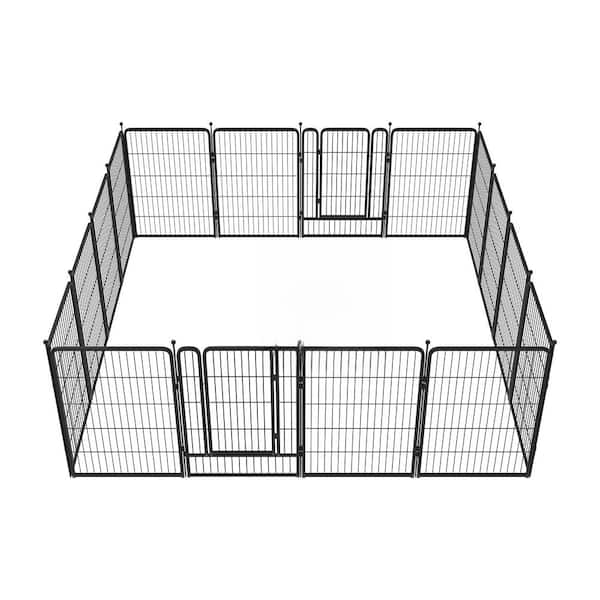 40 in. 16 Decorative Panels for Medium Large Dogs Yard RV Camping Portable Easy Assemble