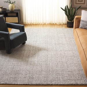 Abstract Light Brown/Gray 8 ft. x 10 ft. Plaid Marle Area Rug
