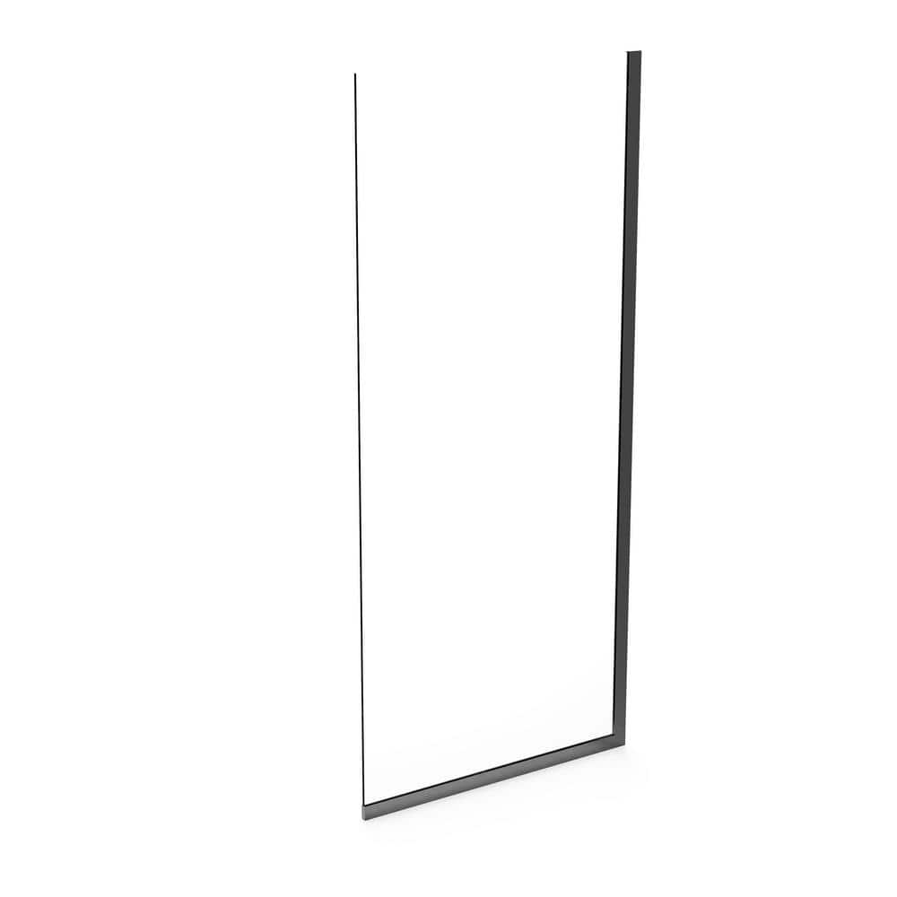 Eurolite 34" x 76" Brushed Gold Semi Frameless Shower Door