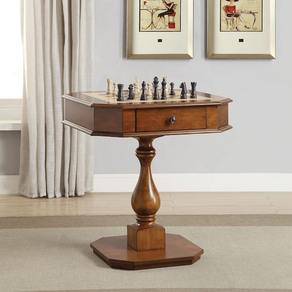 Acme Furniture Bishop Cherry Game End Table 82844 - The Home Depot