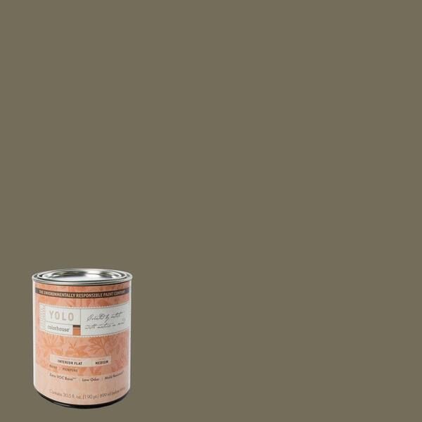 YOLO Colorhouse 1-Qt. Stone .06 Flat Interior Paint-DISCONTINUED