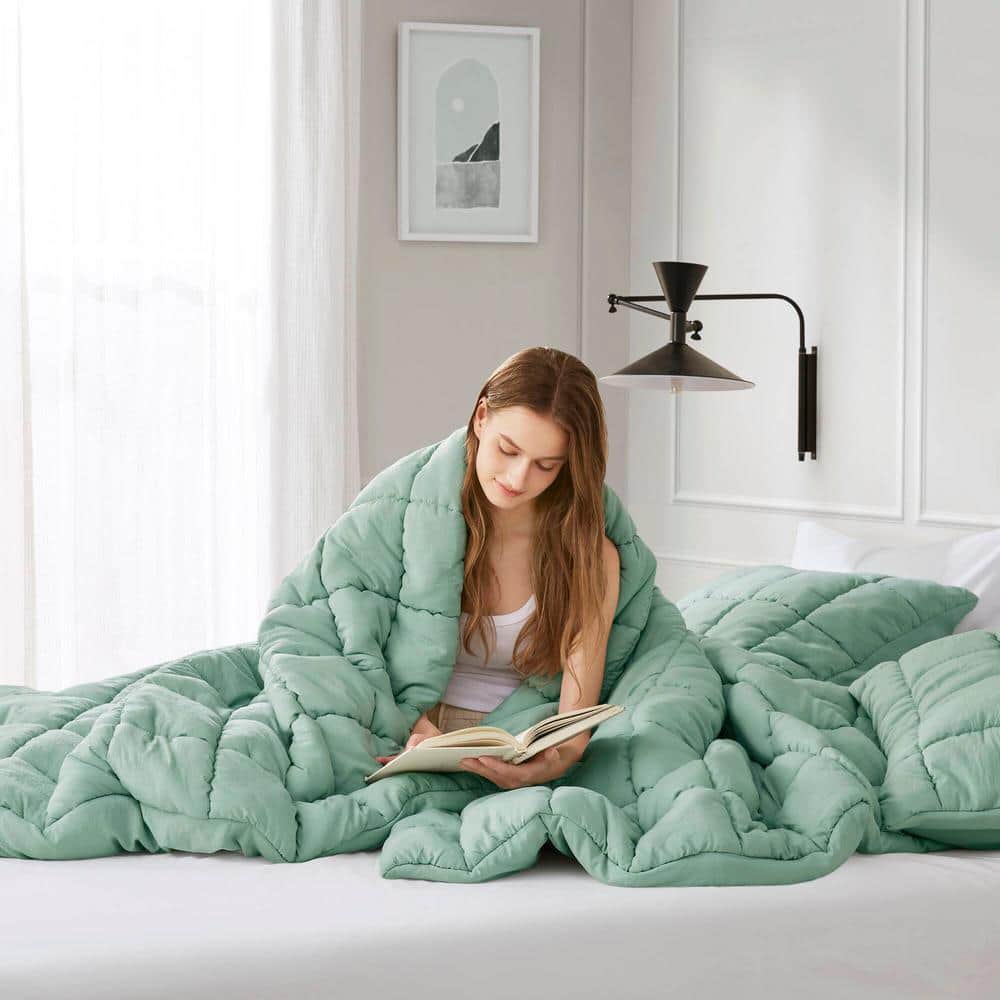 Sage Full Down Alternative Microfiber Comforter Set
