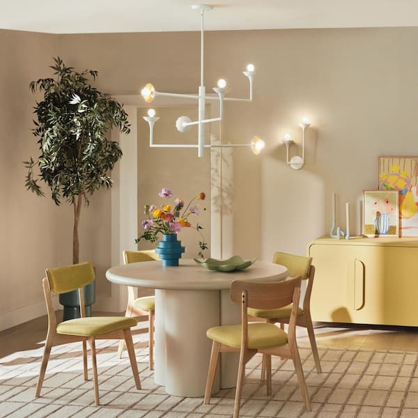 Darla 6-Light Textured Plaster Chandelier