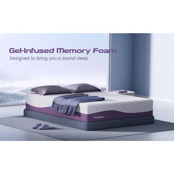 Zinus 4 in. Medium No Pocket Memory Foam Queen Mattress Topper HD-GTFT-400Q  - The Home Depot