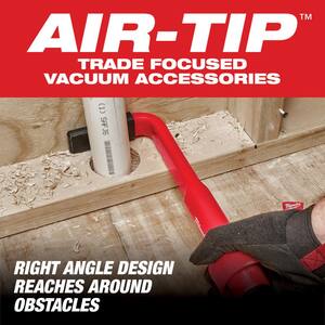 AIR-TIP 1-1/4 in. - 2-1/2 in. 4-IN-1 Right Angle Tool Wet/Dry Shop Vacuum Attachment - (5-Piece)
