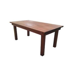 Farmhouse Mission Brown 10 ft. Redwood Outdoor Dining Table
