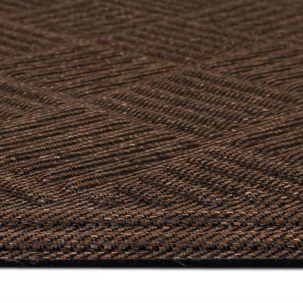 Jiaroswwei Waterproof Tear-resistant Faucet Mat Faux Leather Practical Non-sliding Sink Counter Mat for Home, Brown