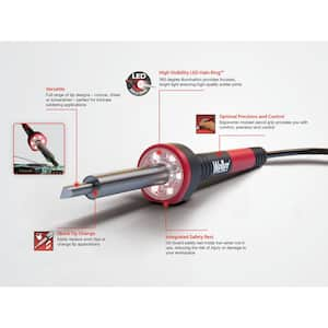 60-Watt/120-Volt Corded Soldering Iron Kit with LED Halo Ring