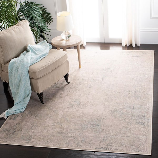 Noble 5 ft. x 8 ft. Beige/Cream Abstract Area Rug