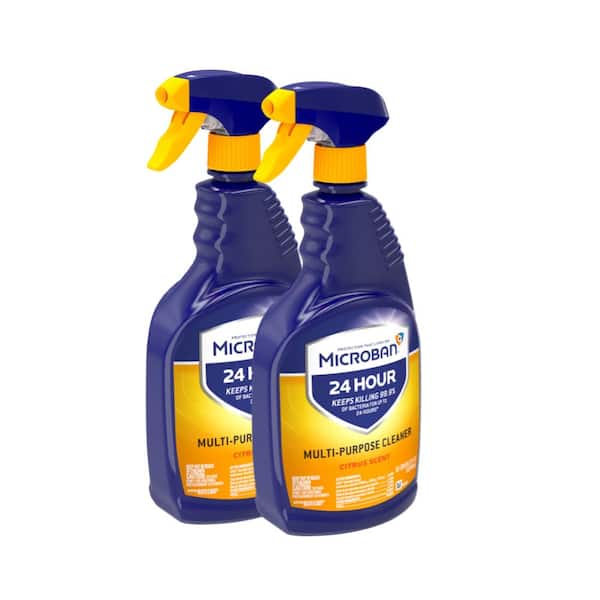 Microban 32 oz. Citrus Scent 24 Hour All Purpose Cleaner Spray 2 Pack
