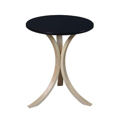 Baha Natural/Black Bentwood Side Table