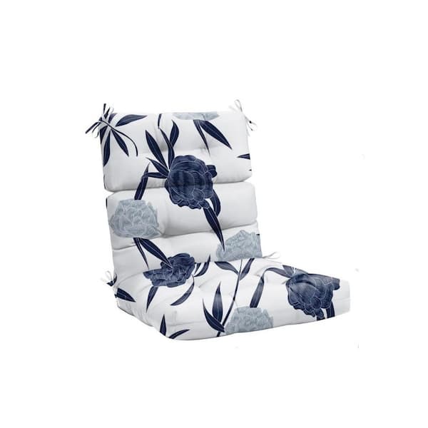 21 in. x 44 in. Outdoor Lounge Chair Waterproof Chairs Seat Cushion Blue