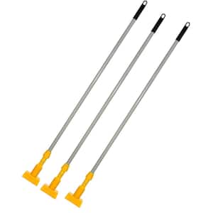 55 in. Jaw-Style Fiberglass Mop Handle in Gray (3-Pack)