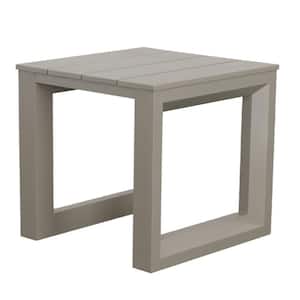 Tan Aluminium Outdoor Dining Versatile Patio Modern Geometric Pattern Scratch and Weather-Resistant Accent Coffee Table
