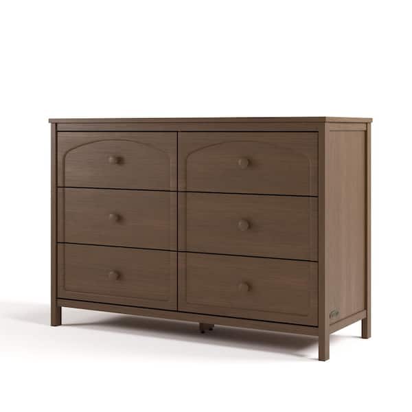Olivia Hazelnut 6 Drawer 47.72 in. Wide Dresser