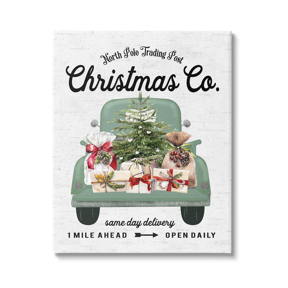 Christmas Co Gift Truck byLettered and Lined 1 Piece Unframed Graphic Print Travel Poster Art Print 48 in. x 36 in. price history on PriceWatchPro
