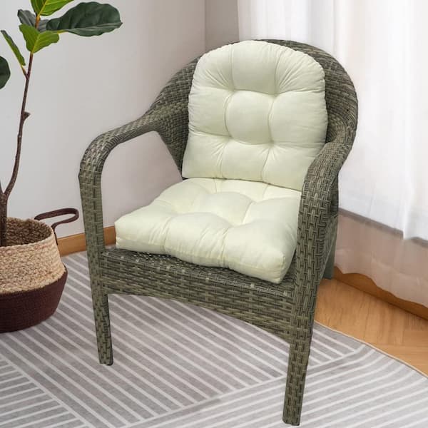 U Shaped Cushion Sofa Rattan Chair Cushion Outdoor/Indoor Terrace Cushion  2ps 