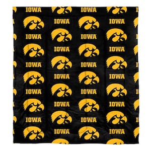Iowa Hawkeyes 5-Piece Multi Color Full Size Rotary Polyester Bed In a Bag Set