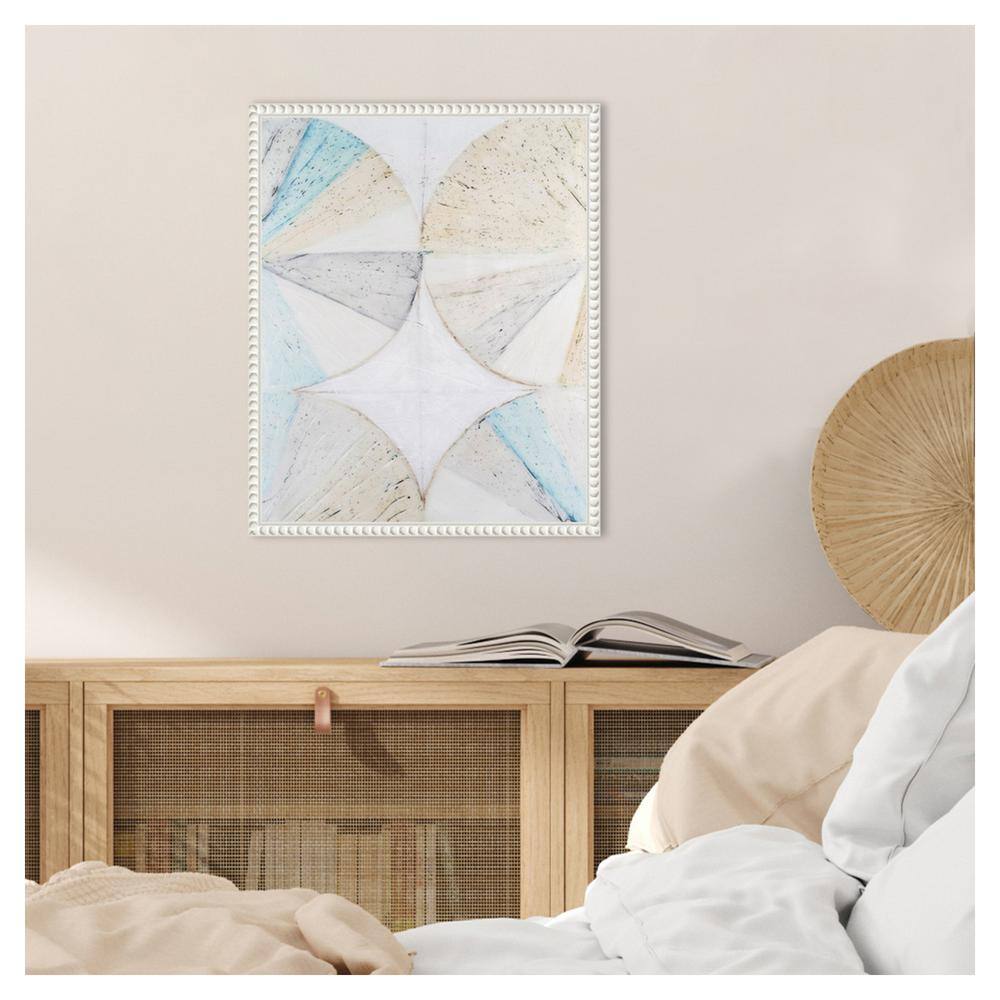 Vanna Lam Abstract Geometric Canvas Art in White Frame