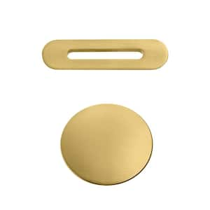 1.18 in. x 2.75 in. x 2.75 in. Tub Trim Kit in Brushed Gold