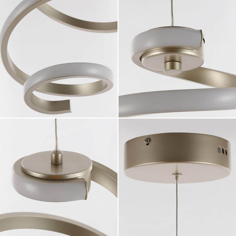 11" Silver Modern Minimalist Aluminum LED Pendant Light