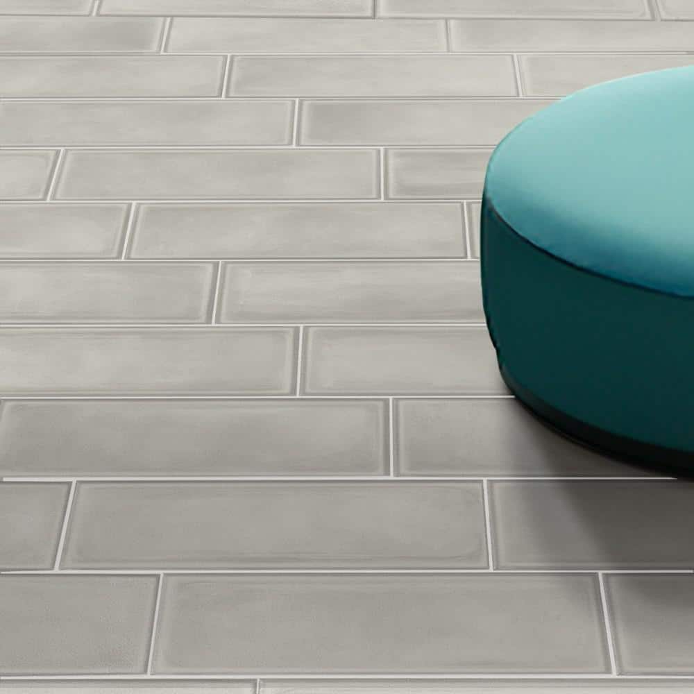 Stacy Garcia Gray Matte Porcelain Subway Wall Tile