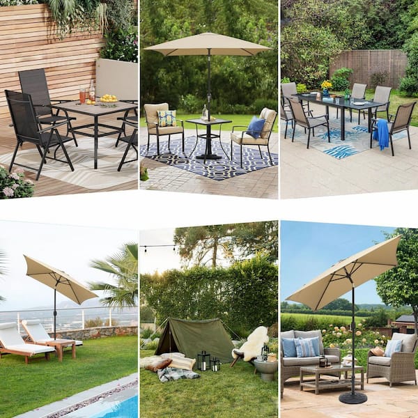 bradford patio 6.5 square market umbrella joss and main Maypex 6.5 ft. Steel Crank and Tilt Square Market Patio Umbrella in Tan