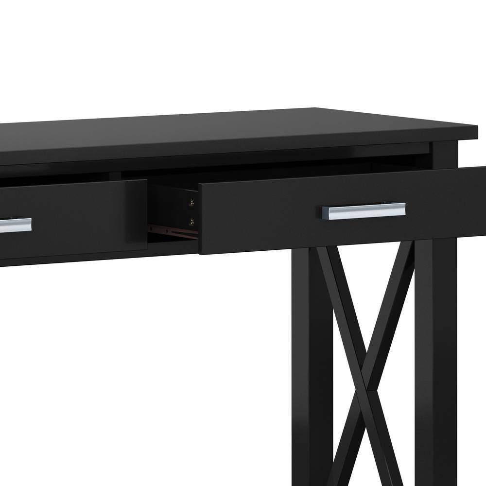 Kitchener Classic Black Pine Console Table with Storage