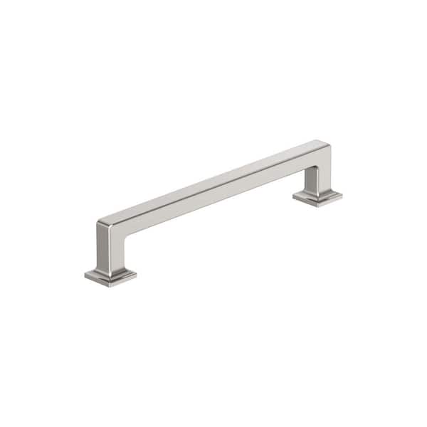 Lintel 6-5/16 inch (160mm) Center-to-Center Satin Nickel Bar Cabinet Pull