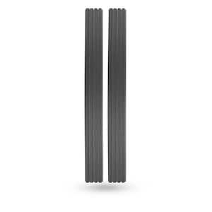 8.5 in. x 94.5 in. x 1 in. Composite Cladding Siding Outdoor Wall Panel Board in Grey Color (Set of 30-Piece)
