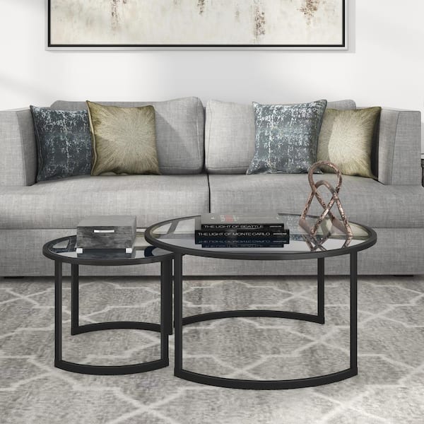 mitera round nesting coffee table