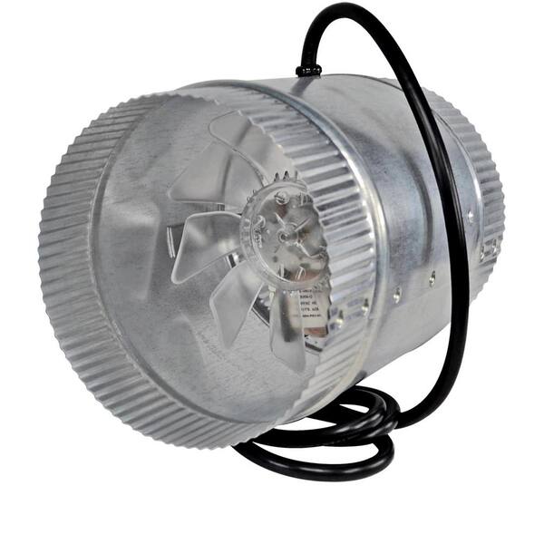 Inductor 6 in. Corded In-Line Duct Fan Double Crimped