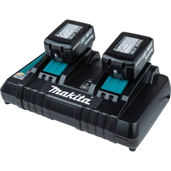billig Zoo om natten brydning Makita 18V Lithium-Ion Dual Port Rapid Optimum Charger DC18RD - The Home  Depot