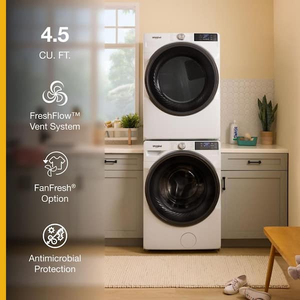 4.5 cu. ft. Front Load Washer in White with FreshFlow Vent System