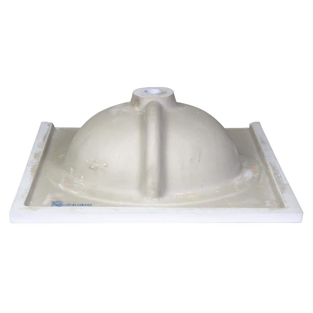 Solid White Cultured Marble Vanity Top with Integrated Backsplash, 25-Inch