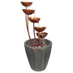 Design Toscano Cascading Aloha Tiki 3 Bowl Stone Bonded Resin Garden ...