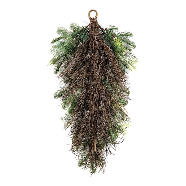 26 in. H Berry, Pinecone and Bell Teardrop