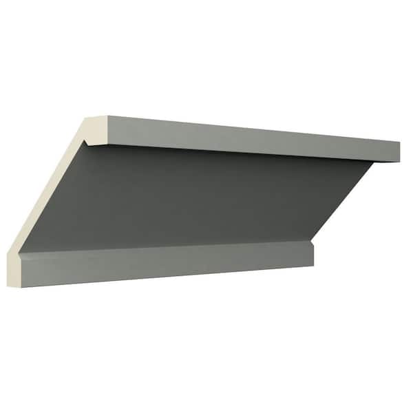 Ekena Millwork Darcy 6 in. D x 8.375 in. W x 94.5 in. L Polyurethane Crown Moulding
