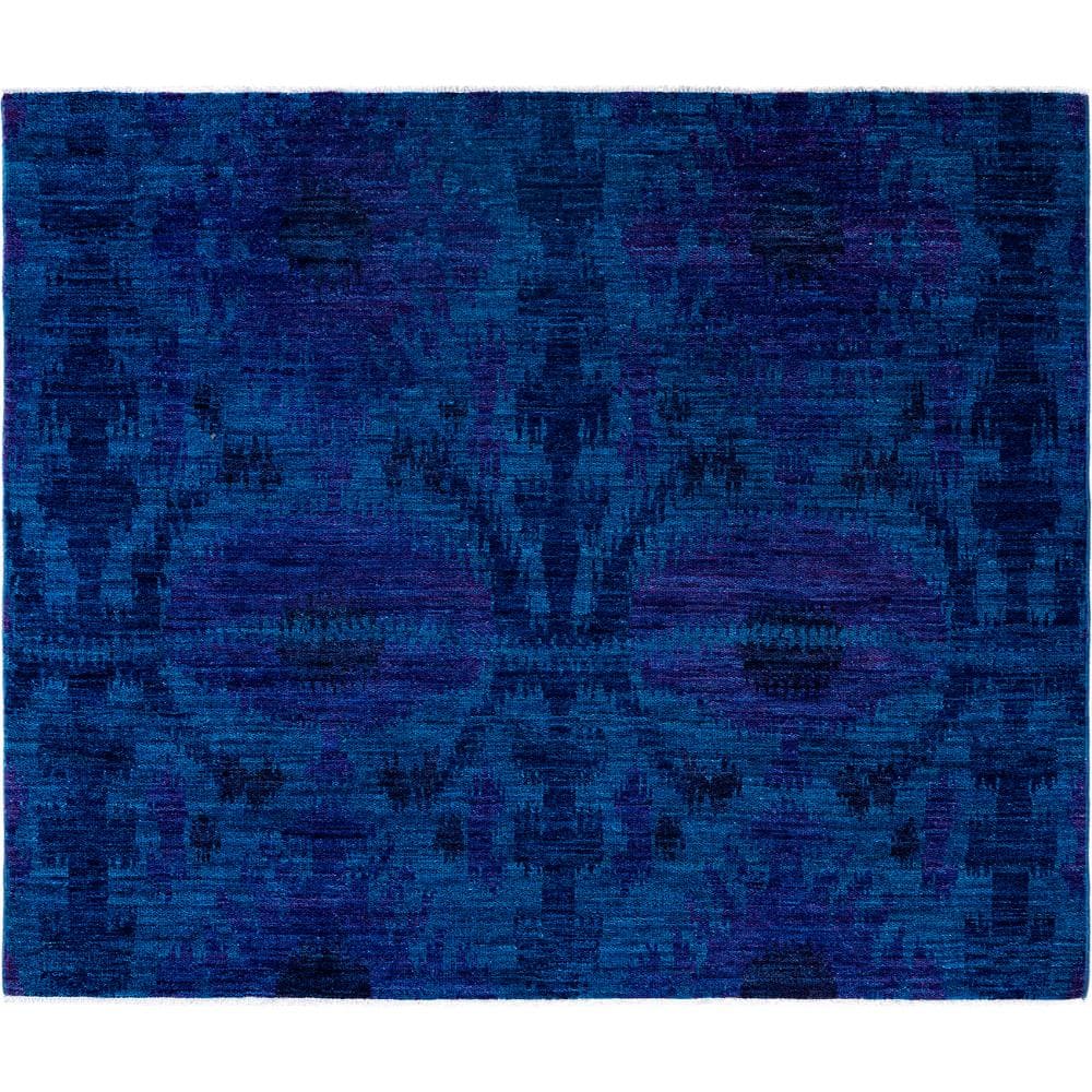 Fine Vibrance Blue 6 X 9 Hand-Knotted Wool Indoor Area Rug price history on PriceWatchPro