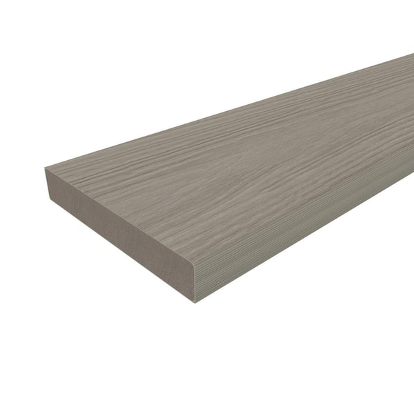 Cortes Plus 0.88 in. x 5.43 in. x 8 ft. Rustic and Wood Grain Roman Antique Composite Decking Board
