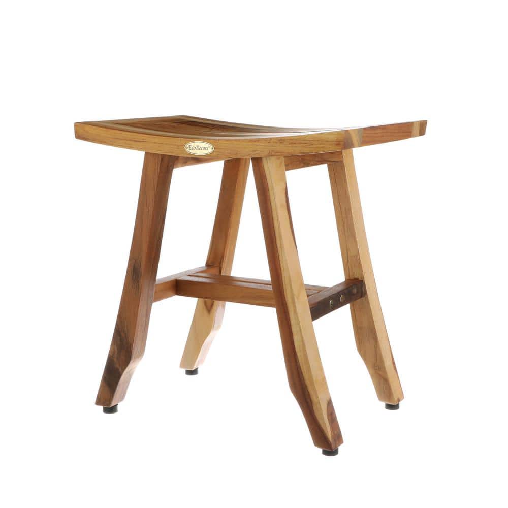 EarthyTeak Satori 18 in. Teak Shower Bench