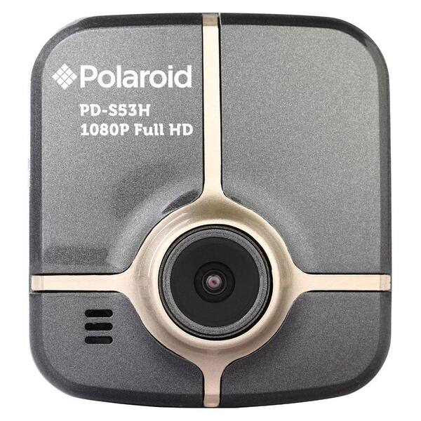 Polaroid 1080p Dash Cam with 2 in. LED Display - Black and Gold