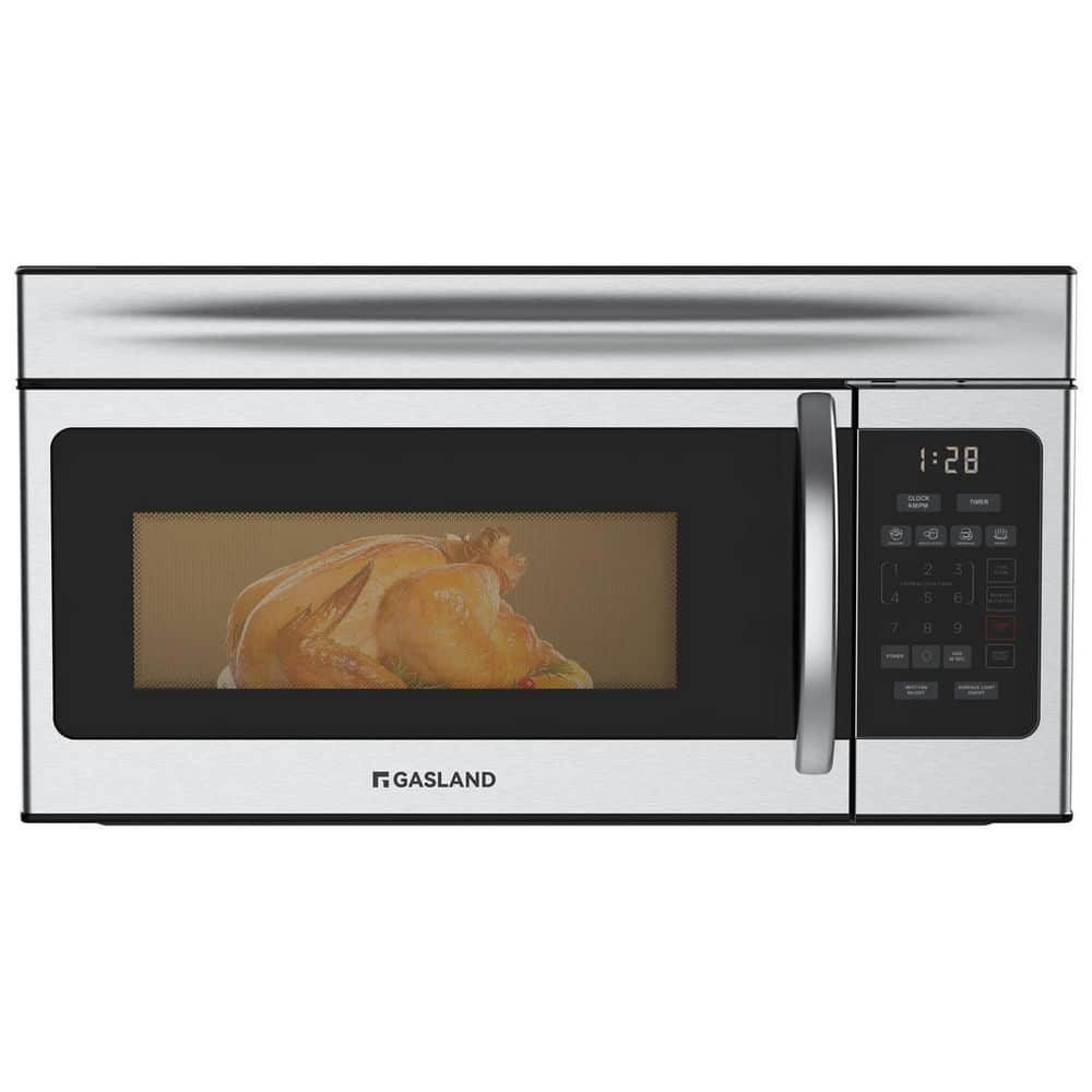 30 in. 1.6 cu. ft. 1000-Watt Over-the-Range Microwave Oven in Stainless Steel