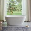 Bayonne 59 in. Acrylic Flatbottom Freestanding Bathtub in White