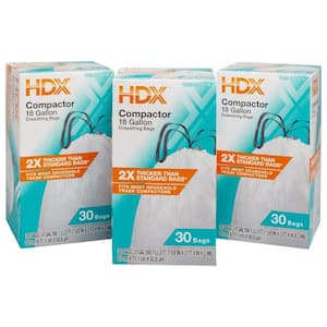  HDX 960362 50 gal Trash Bags, XL, Black (Pack of 50) : Health &  Household