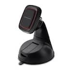 Universal Magnetic Phone Mount With Pivoting Suction Cup Base, Hands-Free Calls, GPS