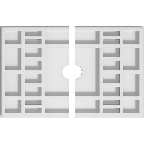 Ekena Millwork 1 in. x 10 in. x 6.625 in PVC Medallion Moulding