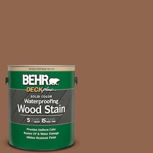 1 gal. #PPU4-01 Caramel Swirl Solid Color Waterproofing Exterior Wood Stain
